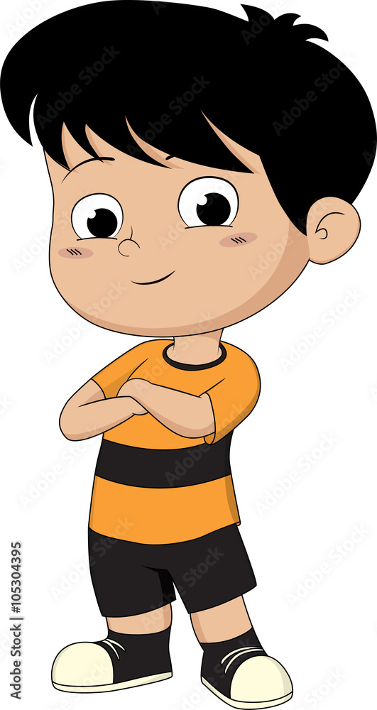 kid stand idle pose. kid stand idle pose.