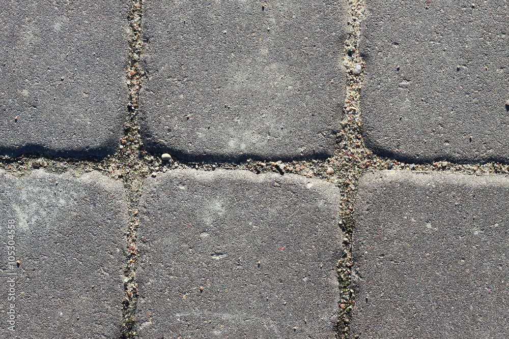 Obraz premium Текстура серой тротуарной плитки