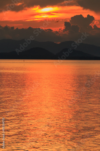 Sunset on the beach