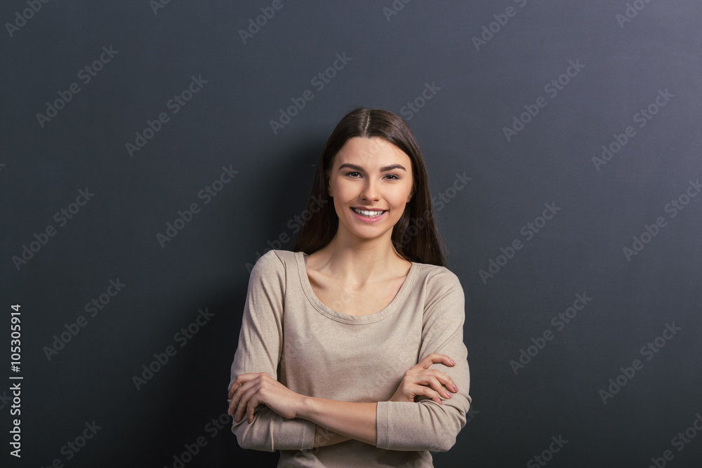 Obraz premium Beautiful young student