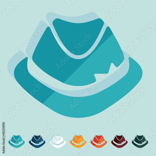 Flat design: hat