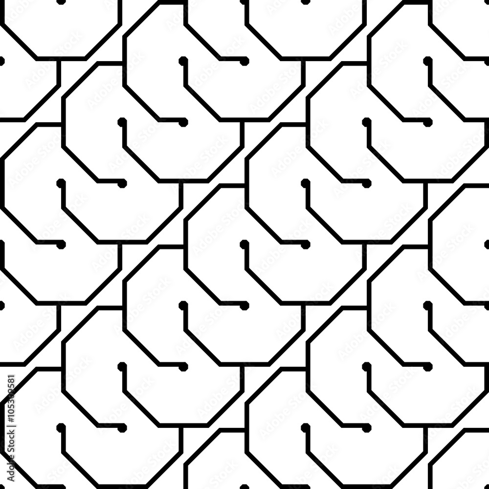 Design seamless monochrome geometric pattern Design seamless monochrome geometric pattern