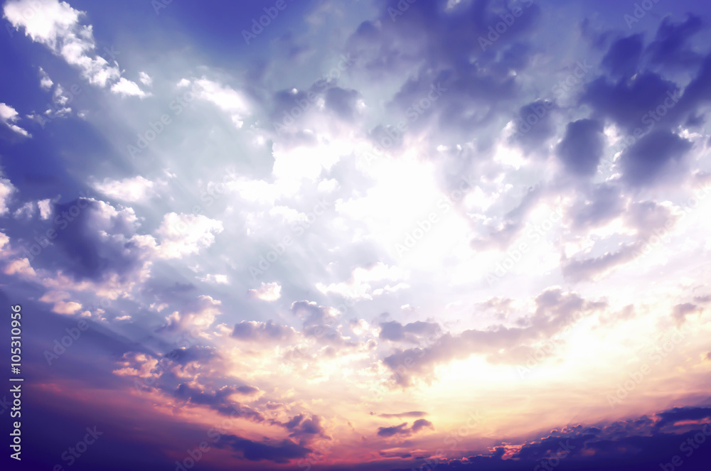 Sky background, the sunset over Sky background, the sunset over