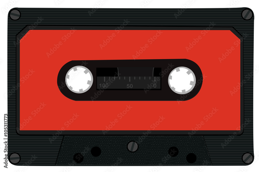 Naklejka premium Cassette tape