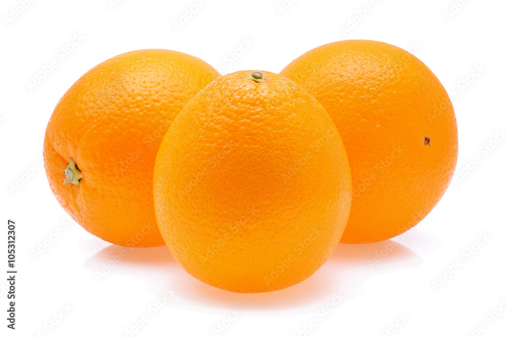 Orange fruit isolated on white background Orange fruit isolated on white background