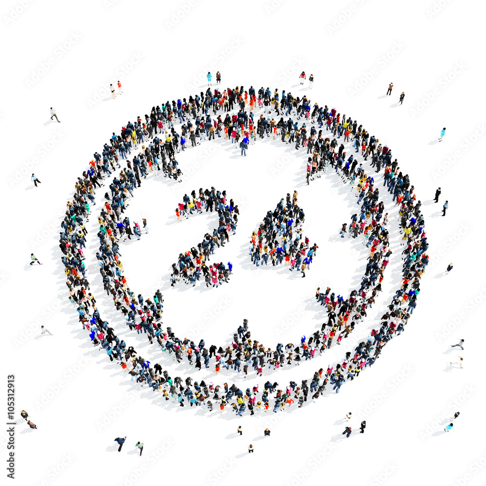 people clock time icon people clock time icon