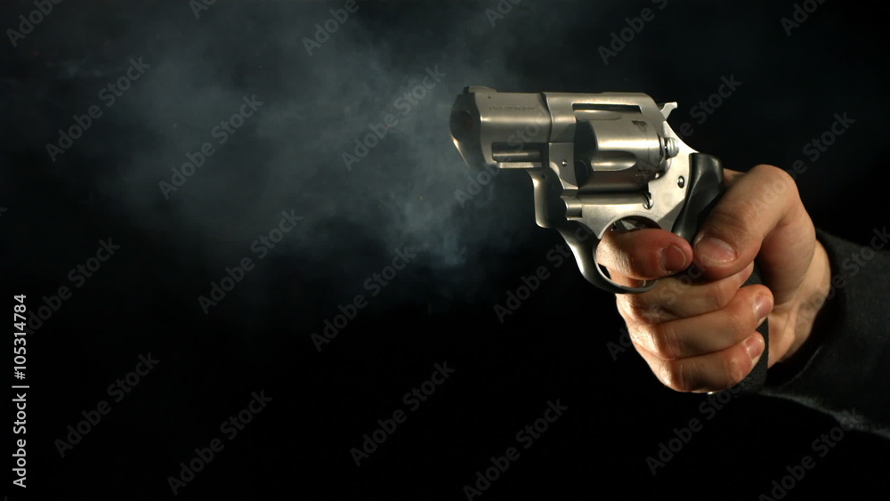 Revolver shooting at 1000 frames per second
