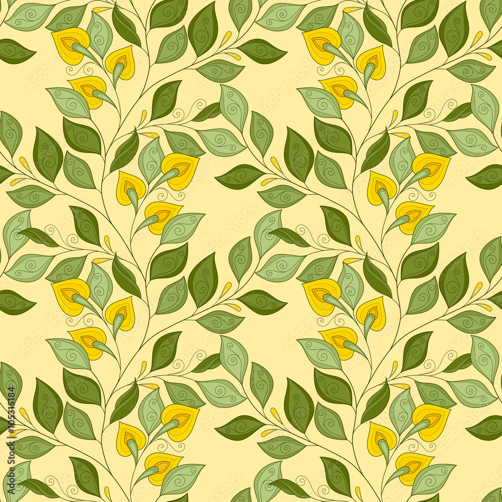 Vector Seamless Floral Pattern Vector Seamless Floral Pattern