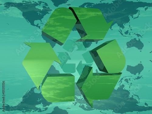 Earth and recycling photo