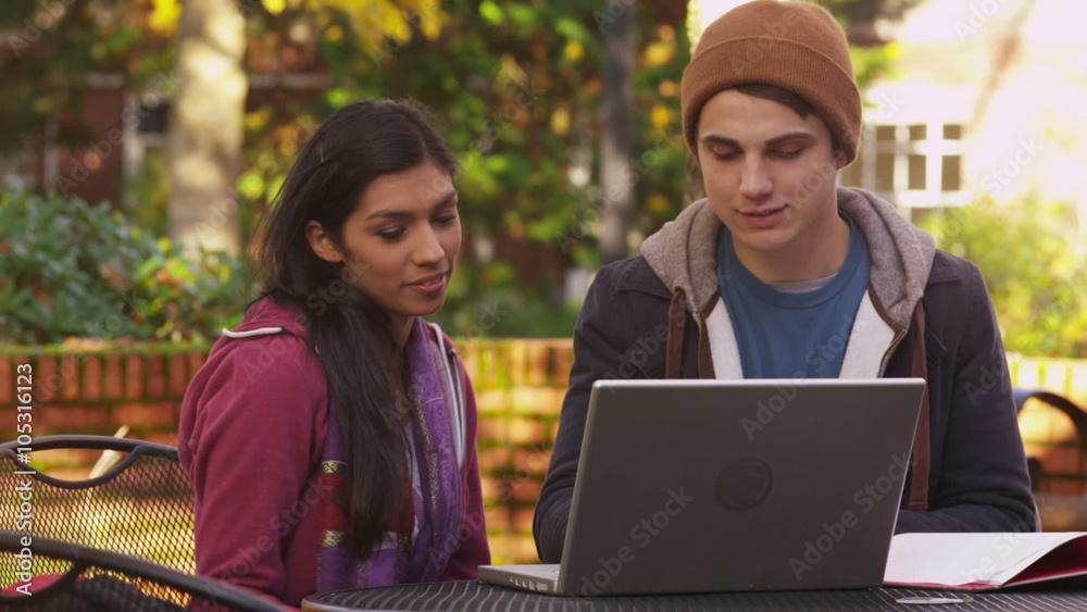 College students working together College students working together