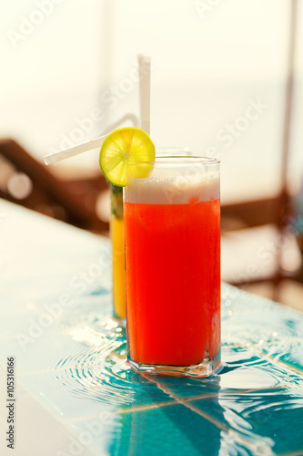 Mai Thai and Mojito Cocktails at the pool