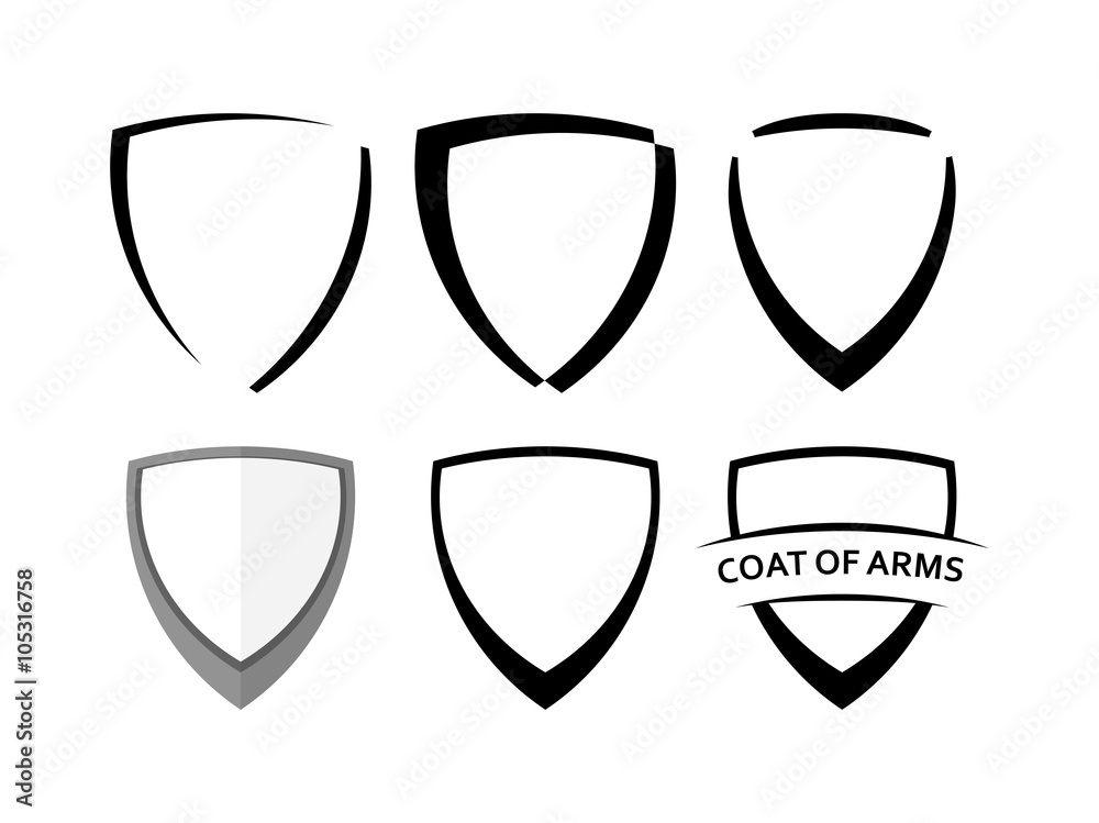 Black Shields Set Black Shields Set