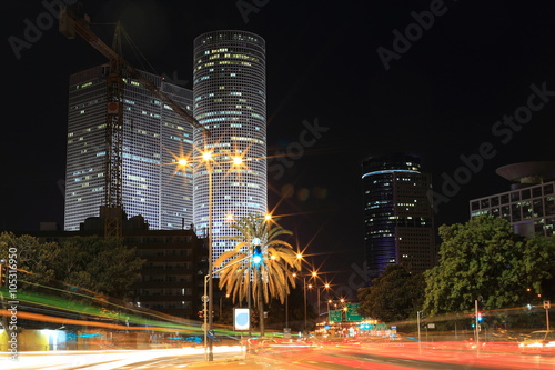Night city - Tel-aviv, Israel.