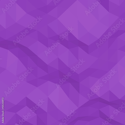 Purple abstract geometric rumpled triangular low poly style vector background