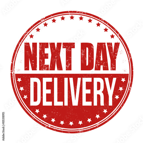 Next day delivery stamp