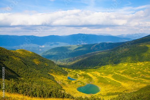 Carpathian mountain lake