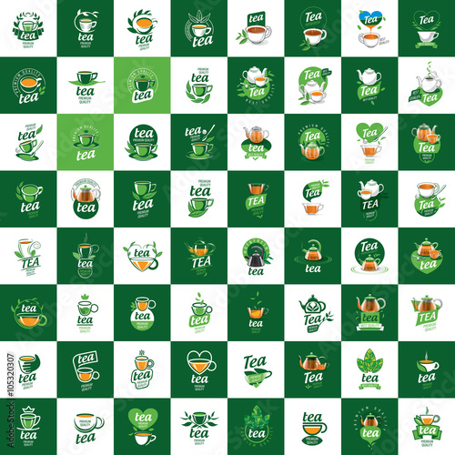 vector logo tea
