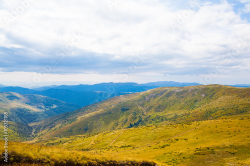 Carpathian mountains in Ukraine