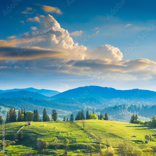 Carpathian mountain hill