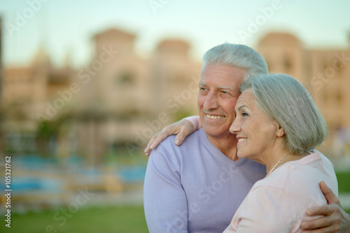 Senior couple near hotel resort © aletia2011