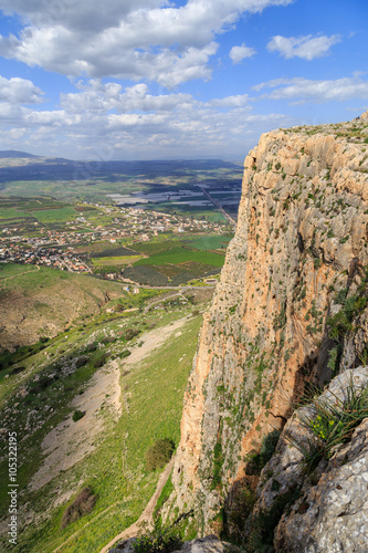 Views of Mount Arbel and rocks
