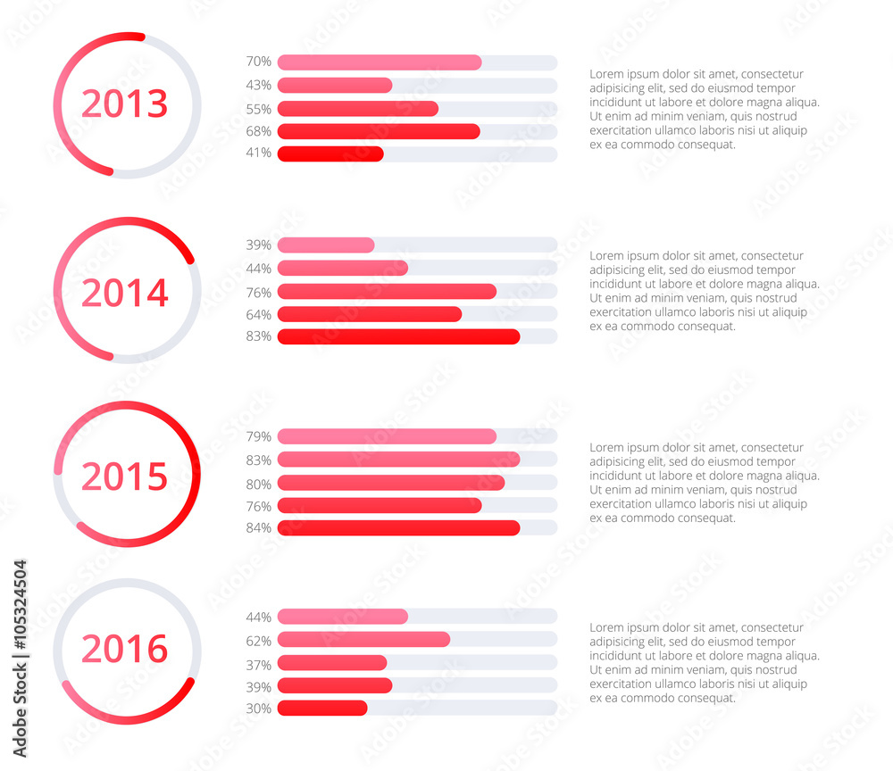 Timeline Infographics Template Colorful Vector Illustration Stock Timeline Infographics Template Colorful Vector Illustration Stock