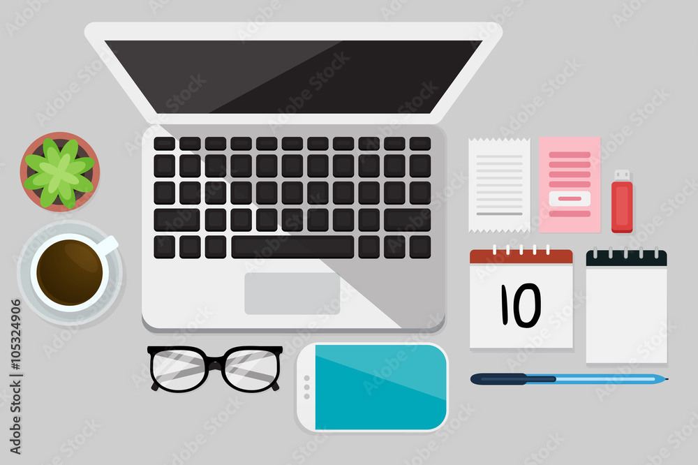 Business Flat lay