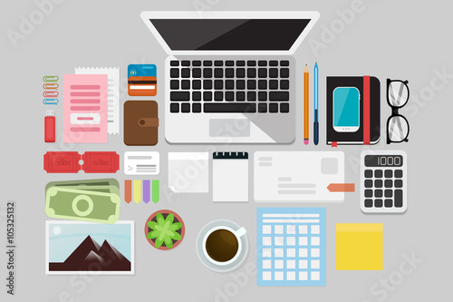 Business Flat lay