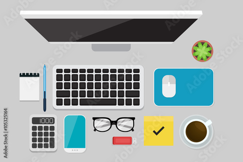 Business Flat lay