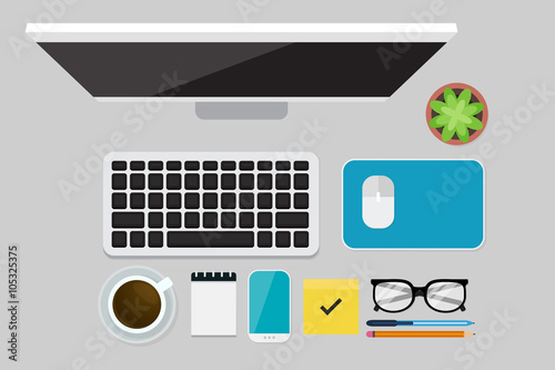 Business Flat lay