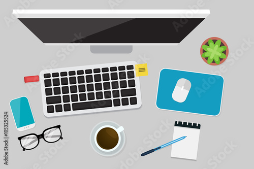Business Flat lay