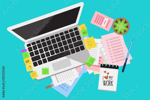 Business Flat lay