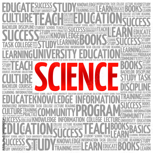 SCIENCE word cloud, education concept background