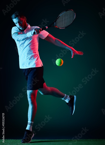 Fotografie tennis player man isolated