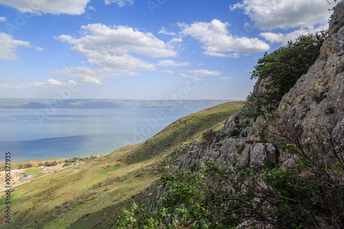 Cuadro en lienzo a view of the Sea of Galilee from Mount Arbel