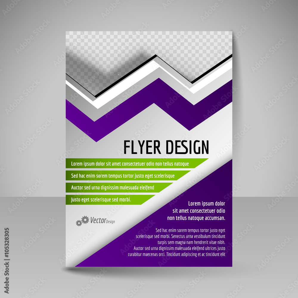 Template of flyer for business brochures, presentations, website Template of flyer for business brochures, presentations, website