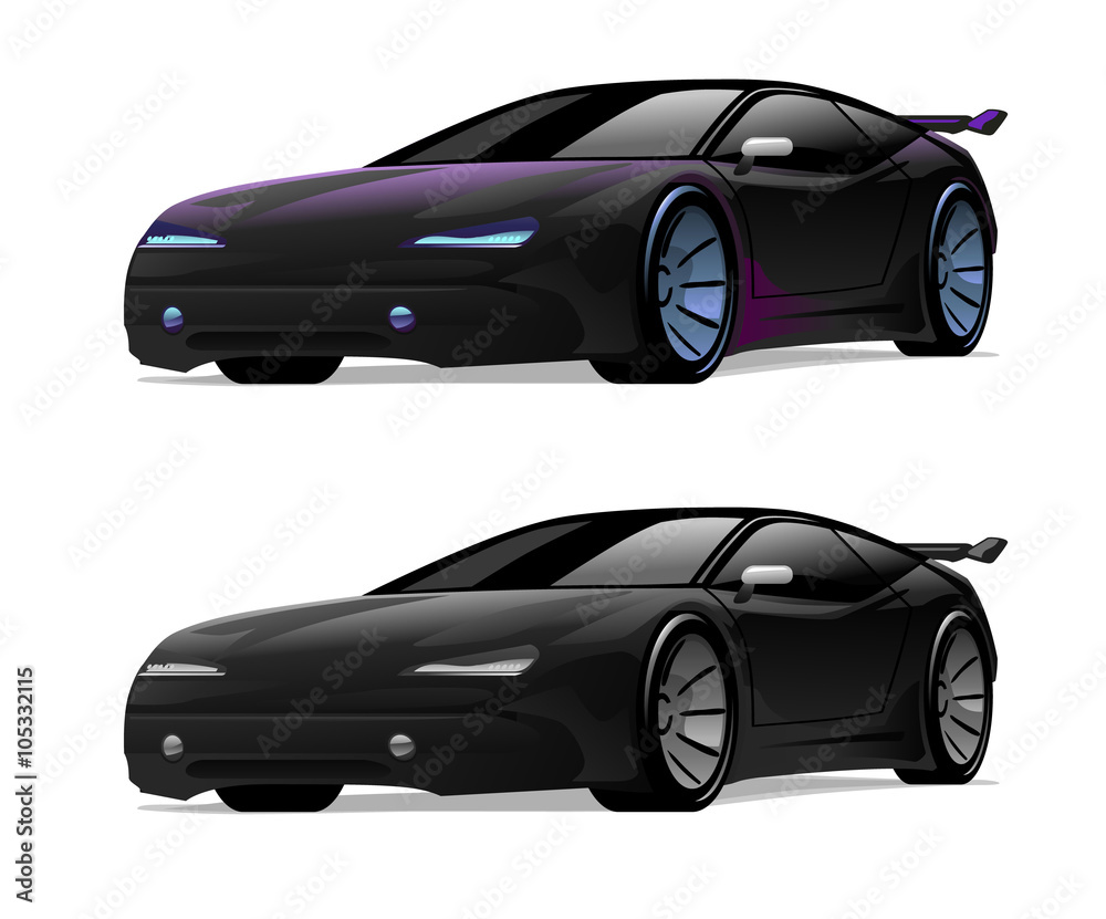 Black sport car