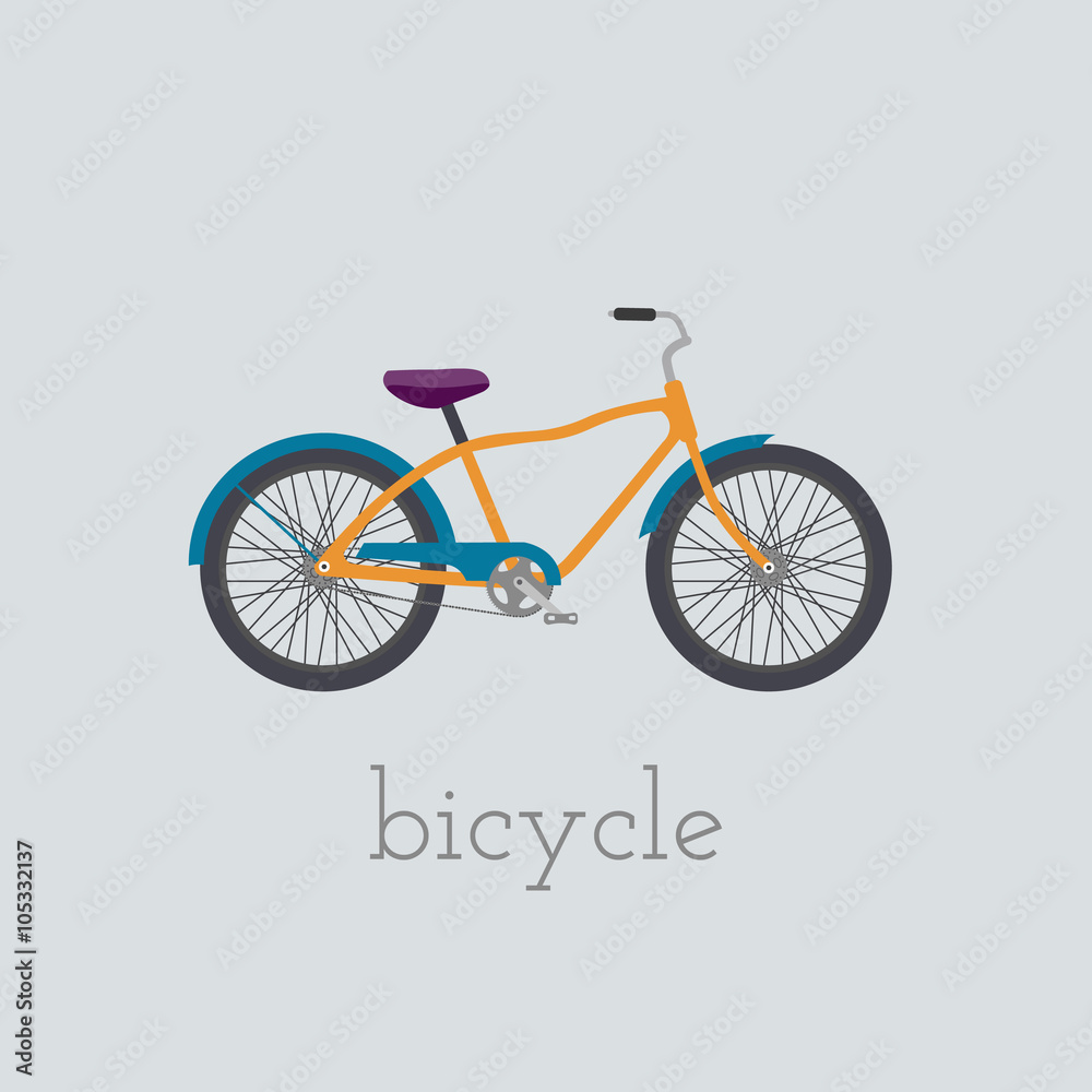 Vector bicycle  illustration.  bicycle isolated on white background. Bike vector. bicycle bike illustration. Bike isolated vector