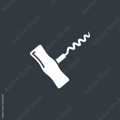 corkscrew sign icon 