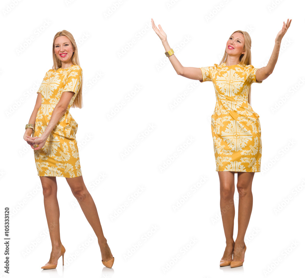 Composite photo of woman in various poses Composite photo of woman in various poses