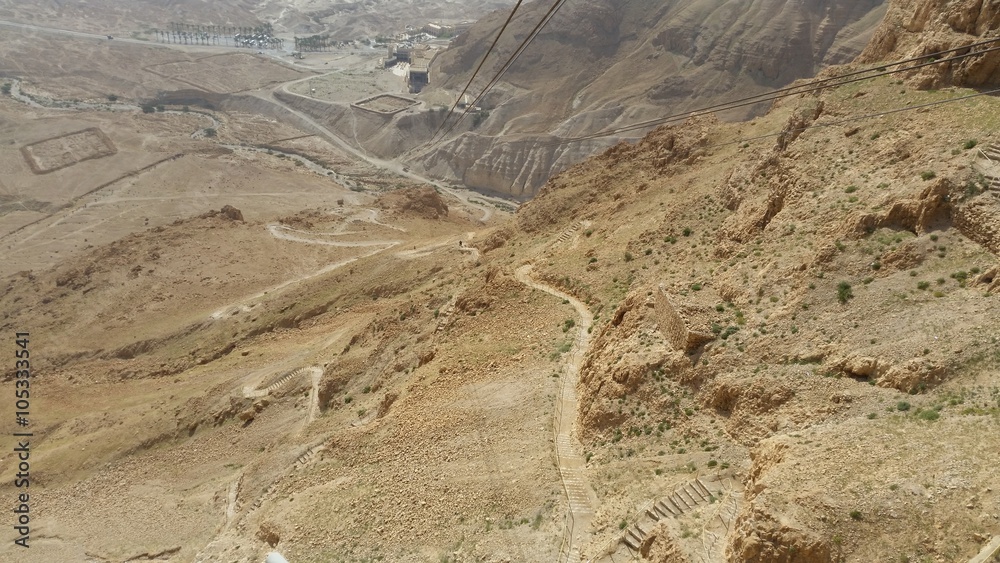 Vista dalla fortezza di Masada