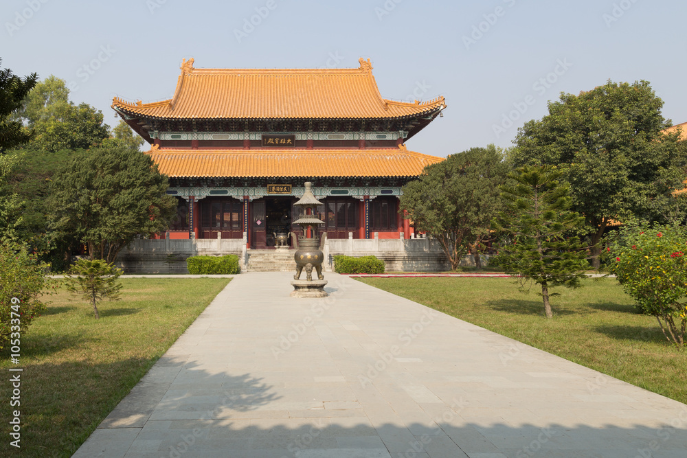 Chinese Buddhist temple in Lumbini, Nepal