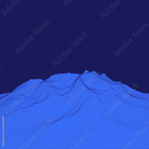 Abstract polygonal water su...