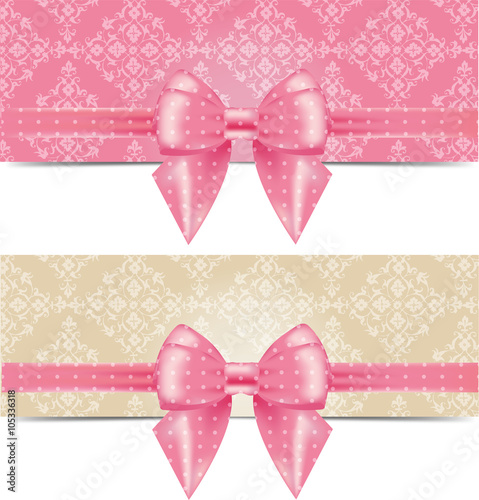Label with bow