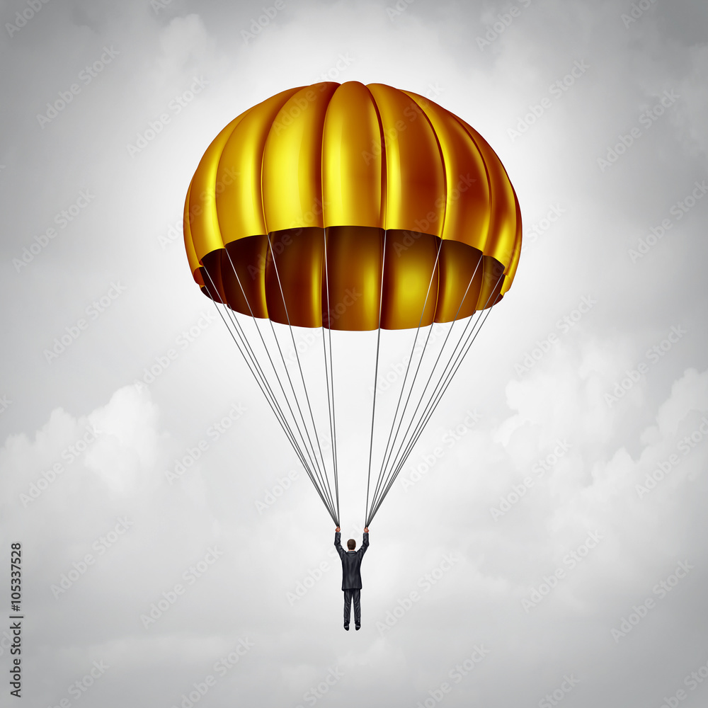 Photography Poster Golden Parachute | Wall Art | Abposters.com