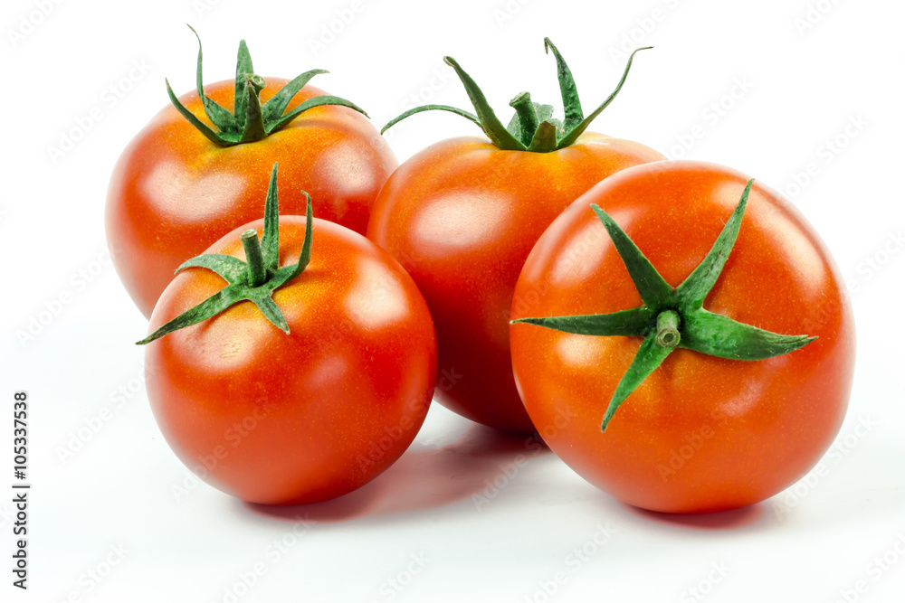 Tomatoes. Whole and a half isolated on white Tomatoes. Whole and a half isolated on white