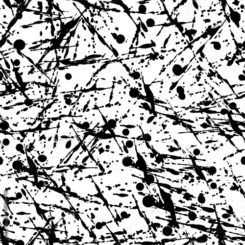 Black and white seamless ink background
