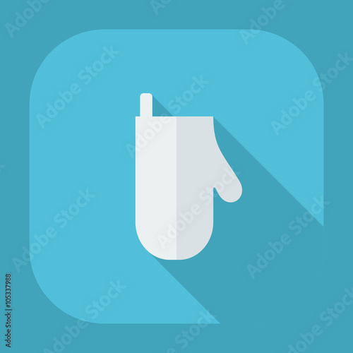 Flat modern design with shadow icons potholder