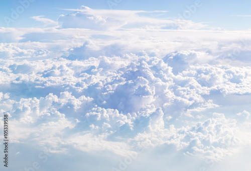 Cloudscape Blue sky and white cloud