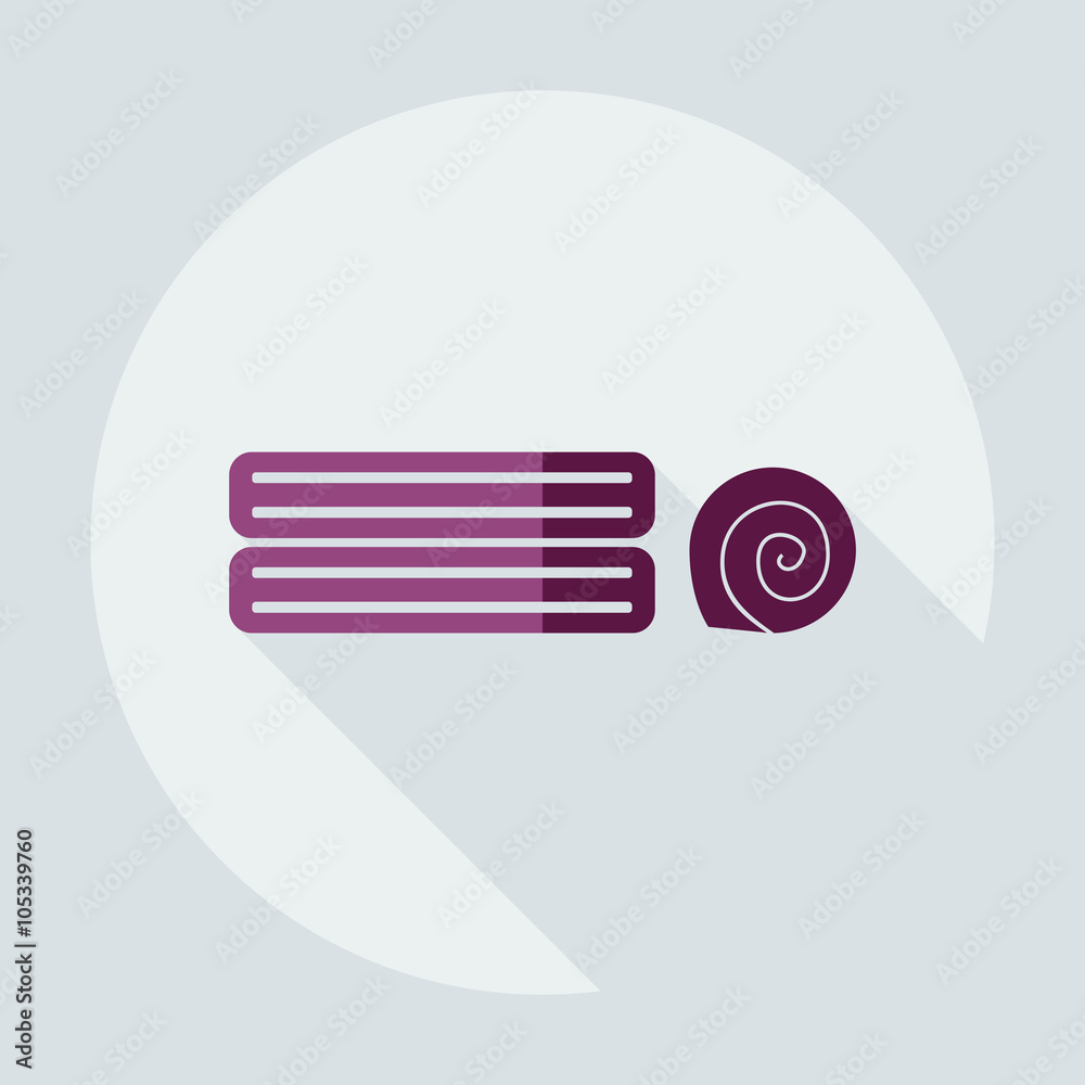Flat modern design with shadow icons towel Flat modern design with shadow icons towel
